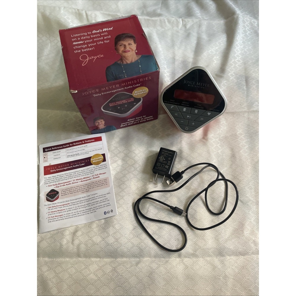 Joyce Meyer Ministries Daily Encouragement Audio Cube w/Built-In Speaker